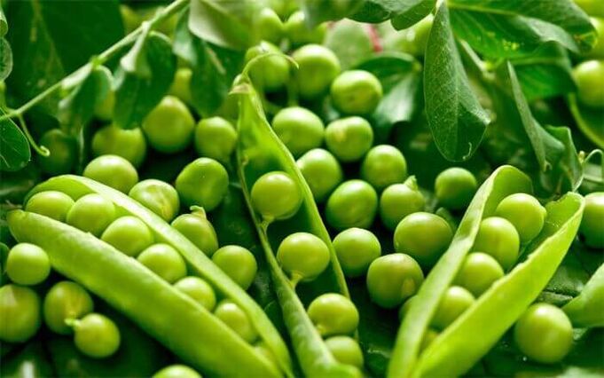 Si vous souffrez de pancréatite, vous pouvez inclure des pois verts dans le menu